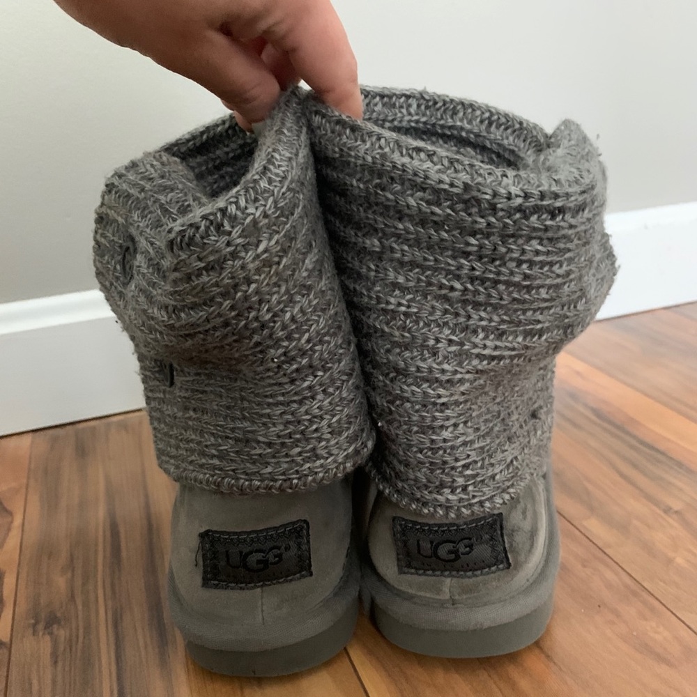 Gray Cardigan Ugg Boots